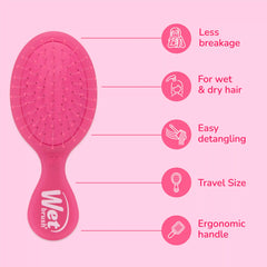 Mini Detangler - Frost Pink