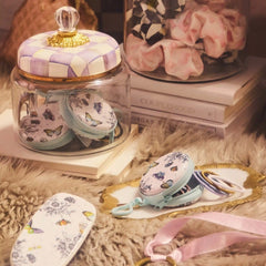 MacKenzie-Childs x Goody Elastics Pouch - Butterfly Toile, 15ct